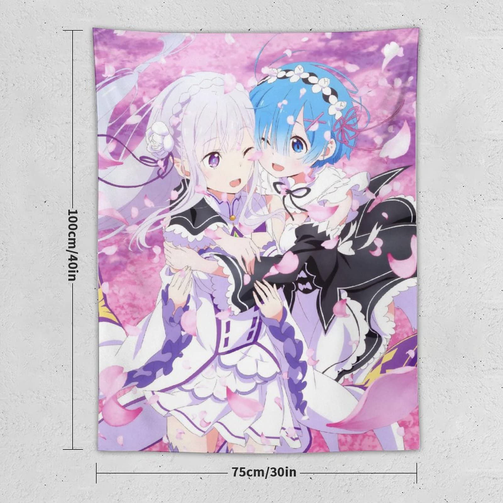 Amazon.co.jp: タペストリー 可愛い アニメ柄 Reゼロから始める異世界
