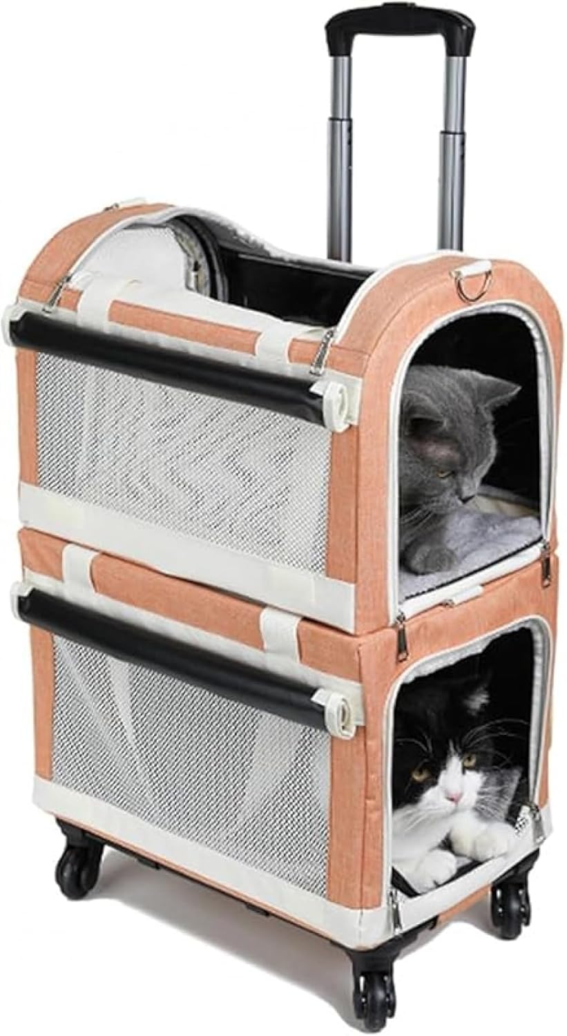 Rutexc ソフトサイドキャリア、ペット用キャリーバッグ、ペットとの外出をサポートするアイテム、折りたたみ、お出かけ、旅行、散歩、