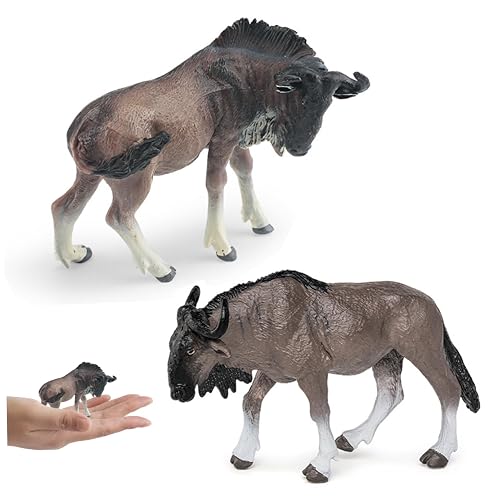 Bemonew Figura de ñu Africano de 2 uds.