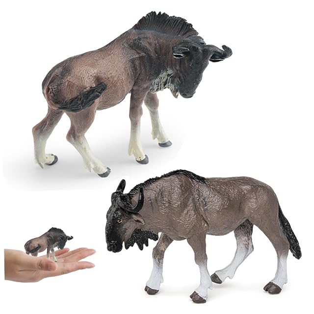Bemonew Figura de ñu Africano de 2 uds.