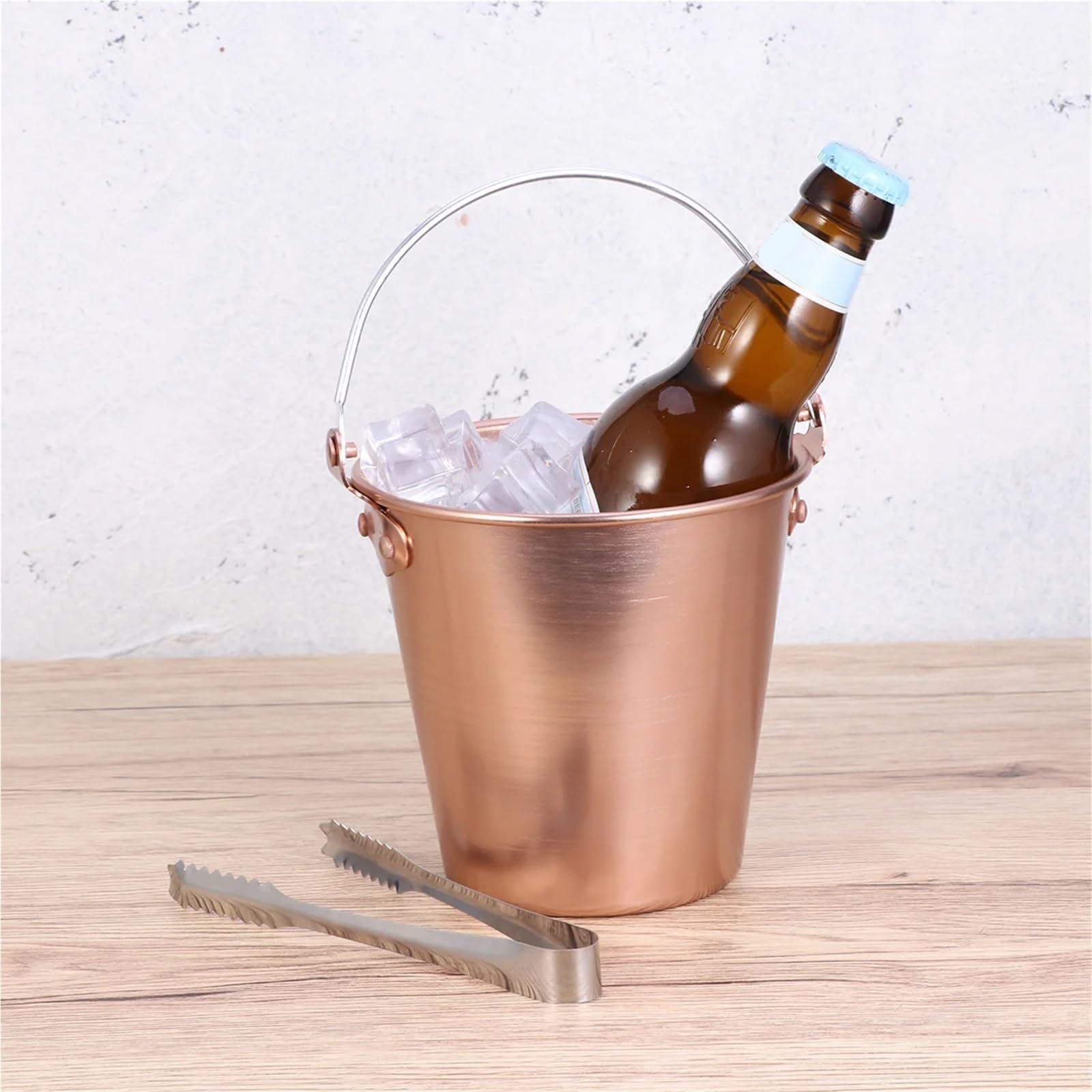 Moldes for Cubos de Hielo, bandejas for Cubitos, Cubos for Fiestas, Acero, Cerveza con Pinzas, contenedor, Barra, candelabro per Casa, Bar(Blue)
