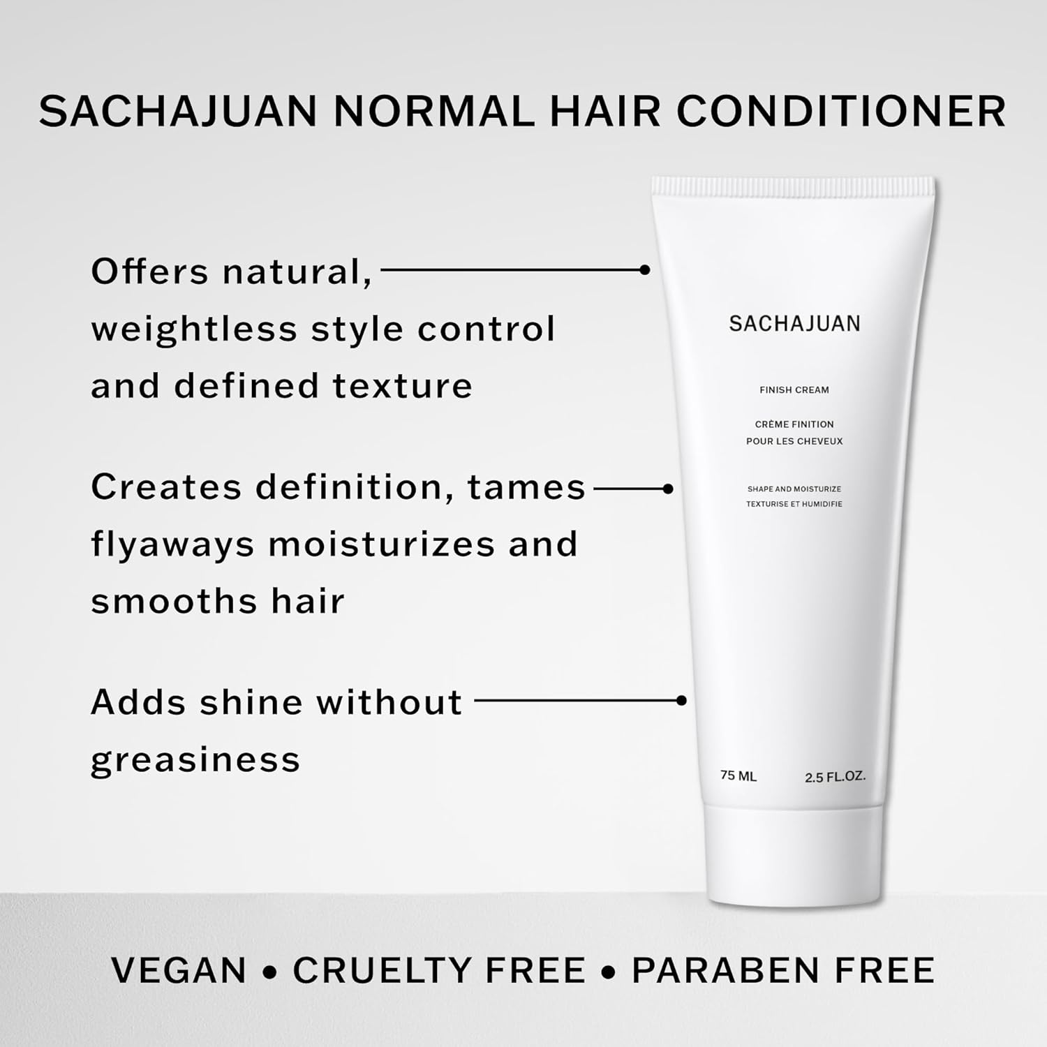 SachaJuan Finish Cream Shape and Moisture 75 ml / 2.5 oz - Image 2