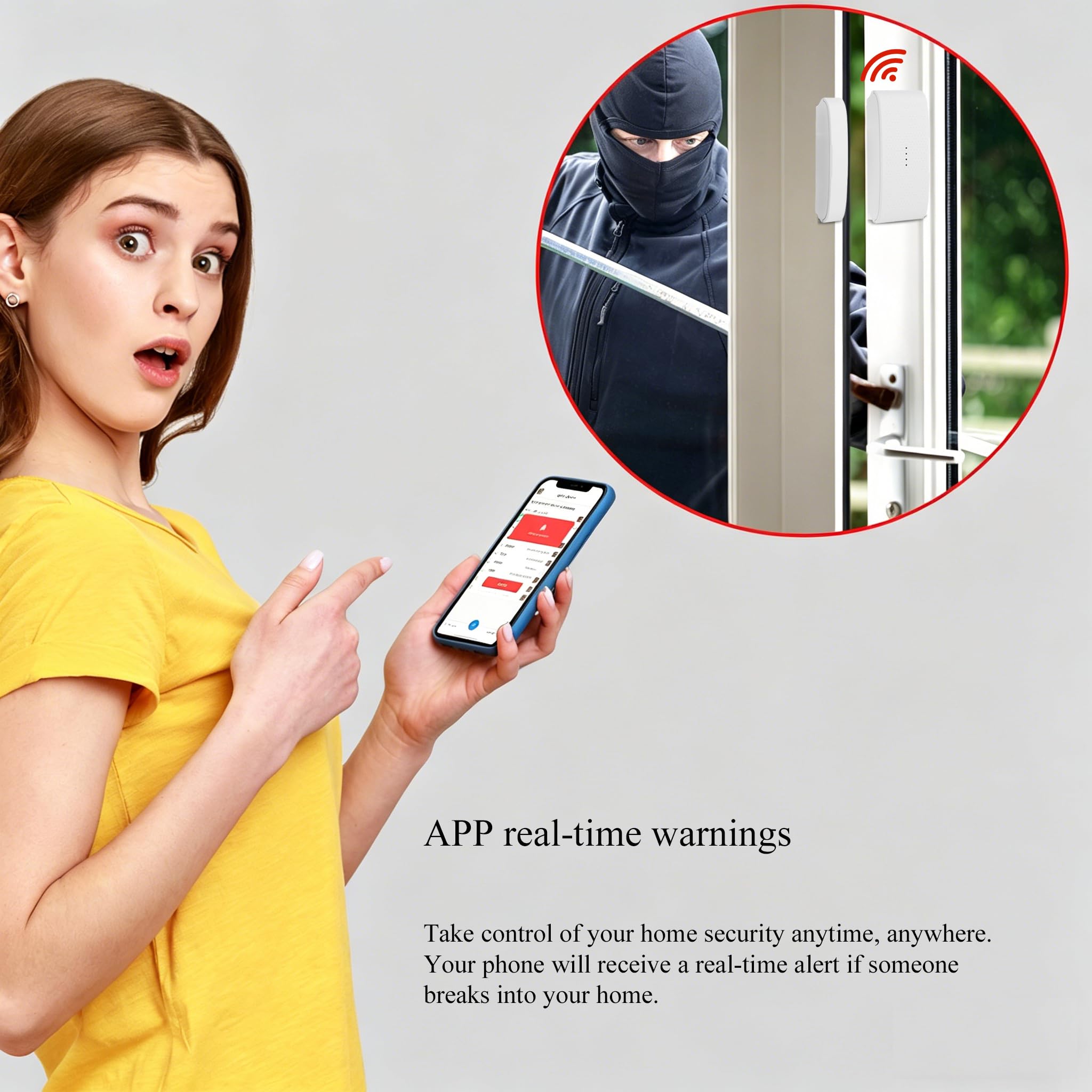 Sistema de alarma inalámbrico GSM para el hogar