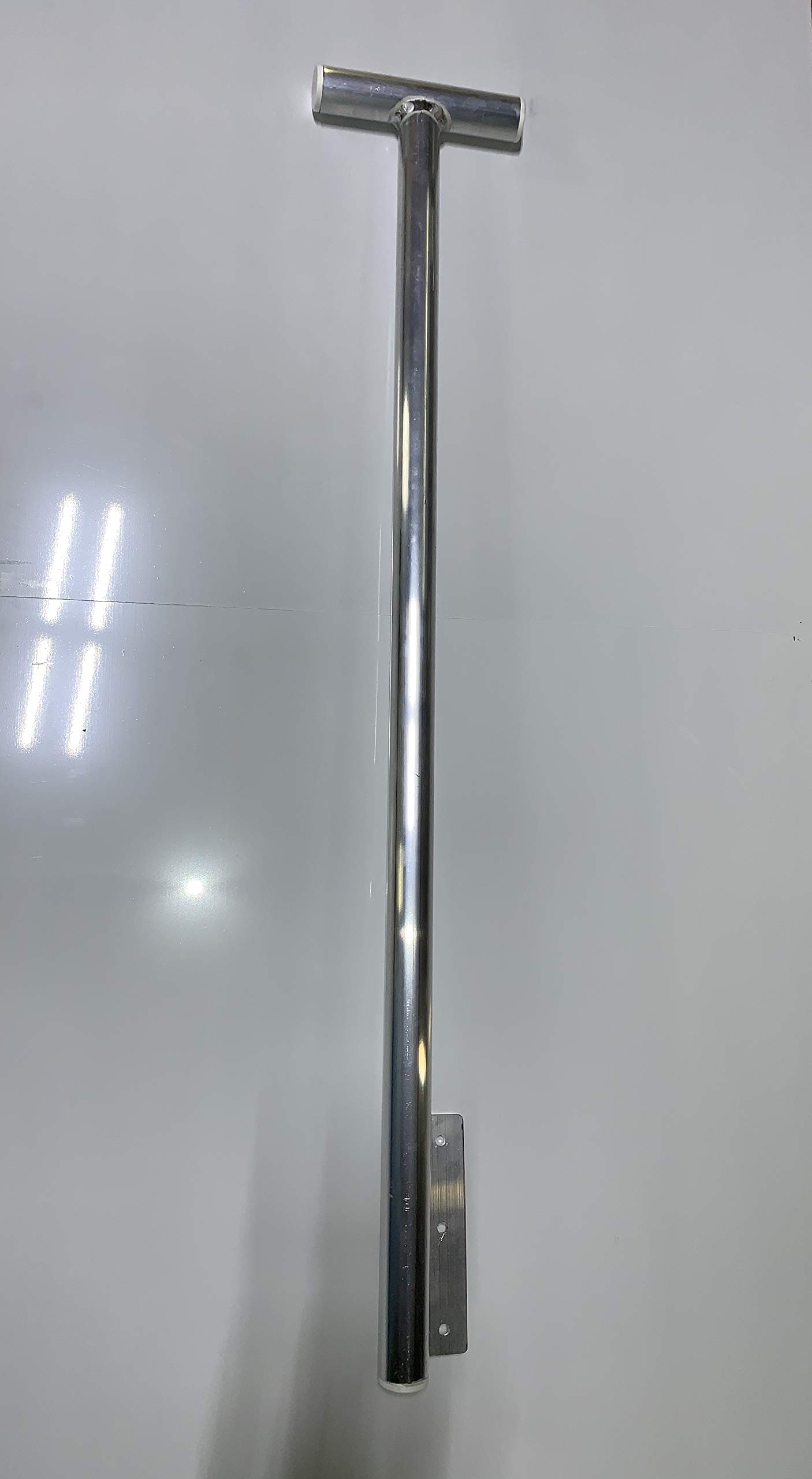 Metalworx T-bar Grab Bar for Gheenoe, Aluminum, Silver, Classic Style