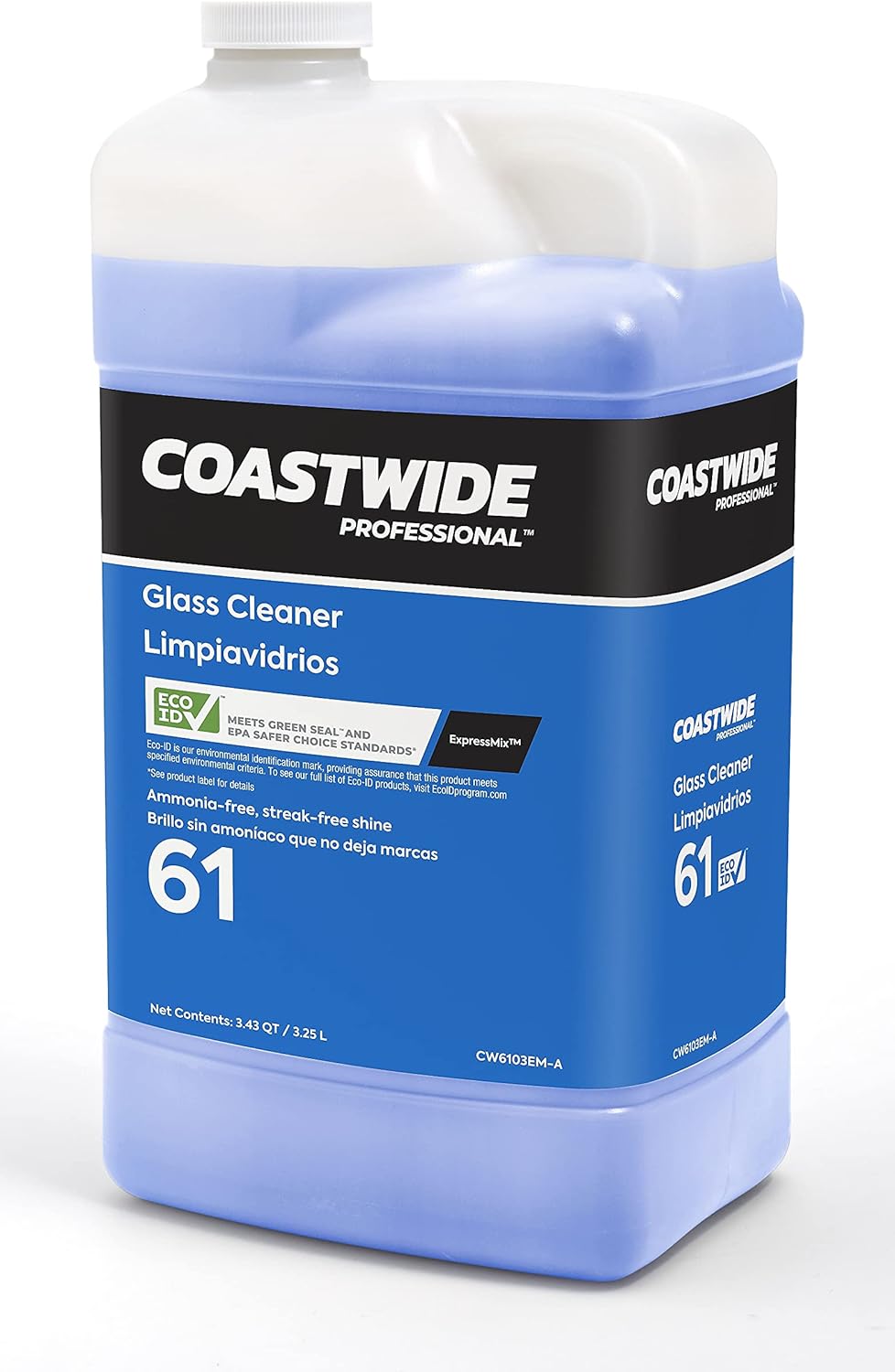 Coastwide Professional Glass Cleaner 61 Concentrate for ExpressMix, 3.25L, 2/Carton