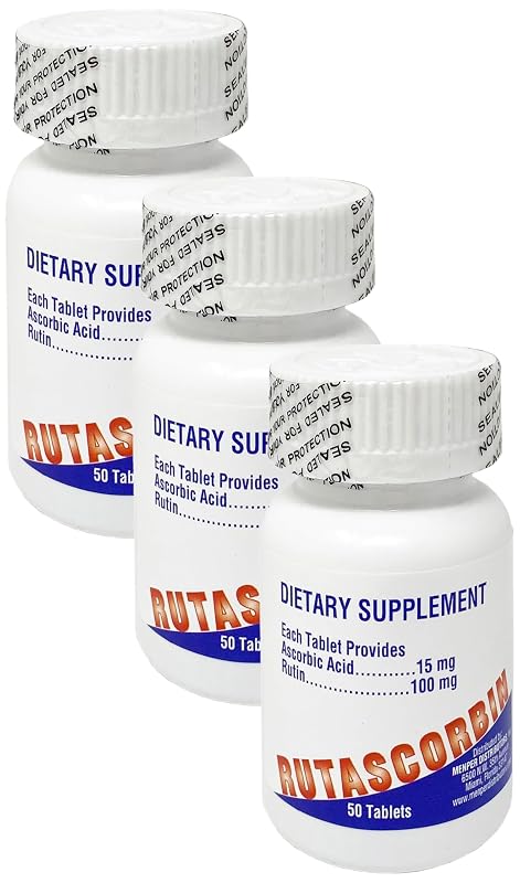 RUTASCORBIN Suplemento de vitamina C com rutina, 150 comprimidos