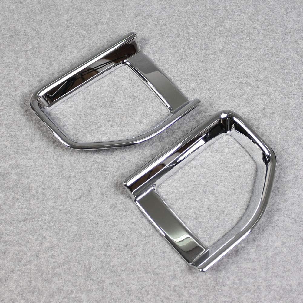 Beautost Fit For Jeep 2018 2019 2020 2021 2022 2023 Wrangler Chrome Rear Fog Light Lamp Cover Trims