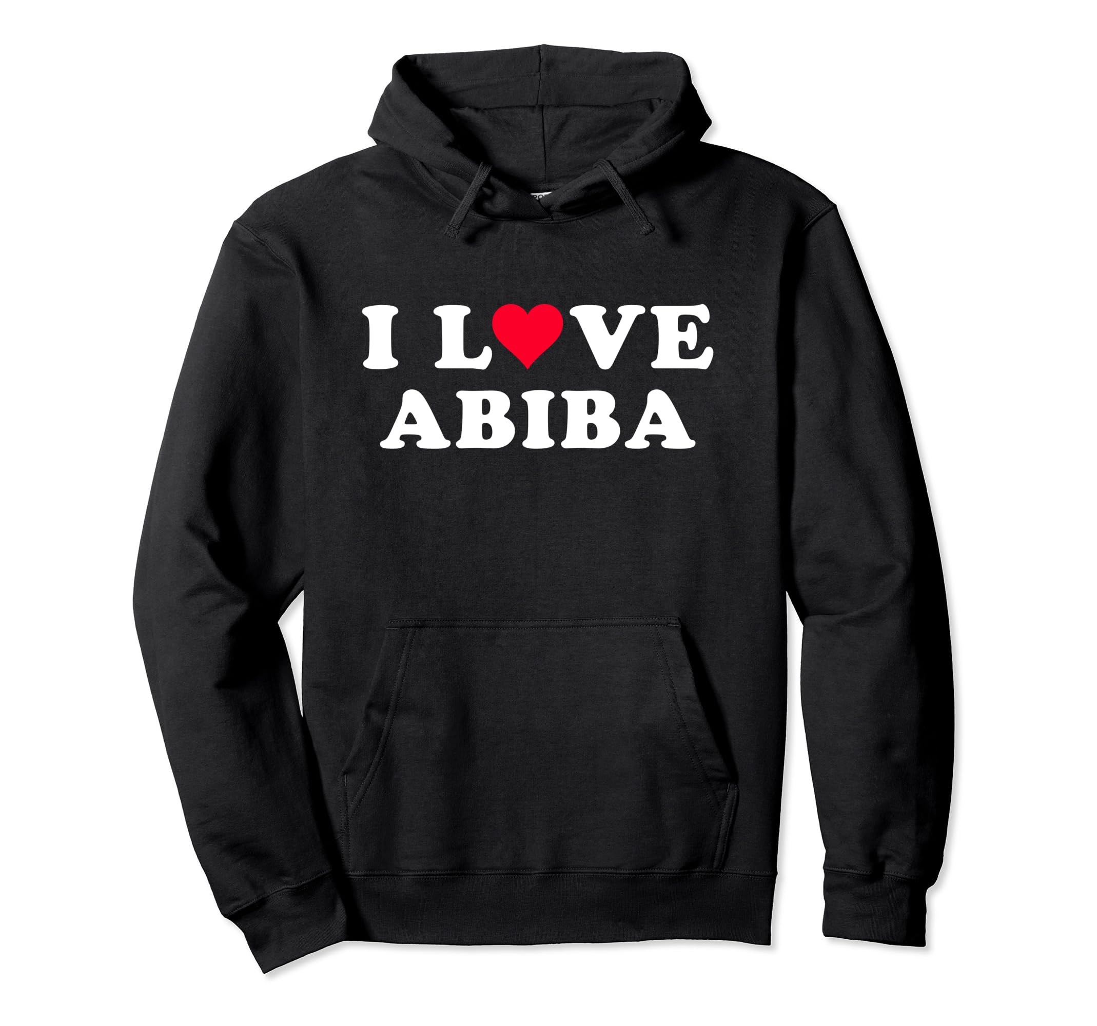 I Love Abiba Matching Girlfriend & Boyfriend Abiba Name Pullover Hoodie
