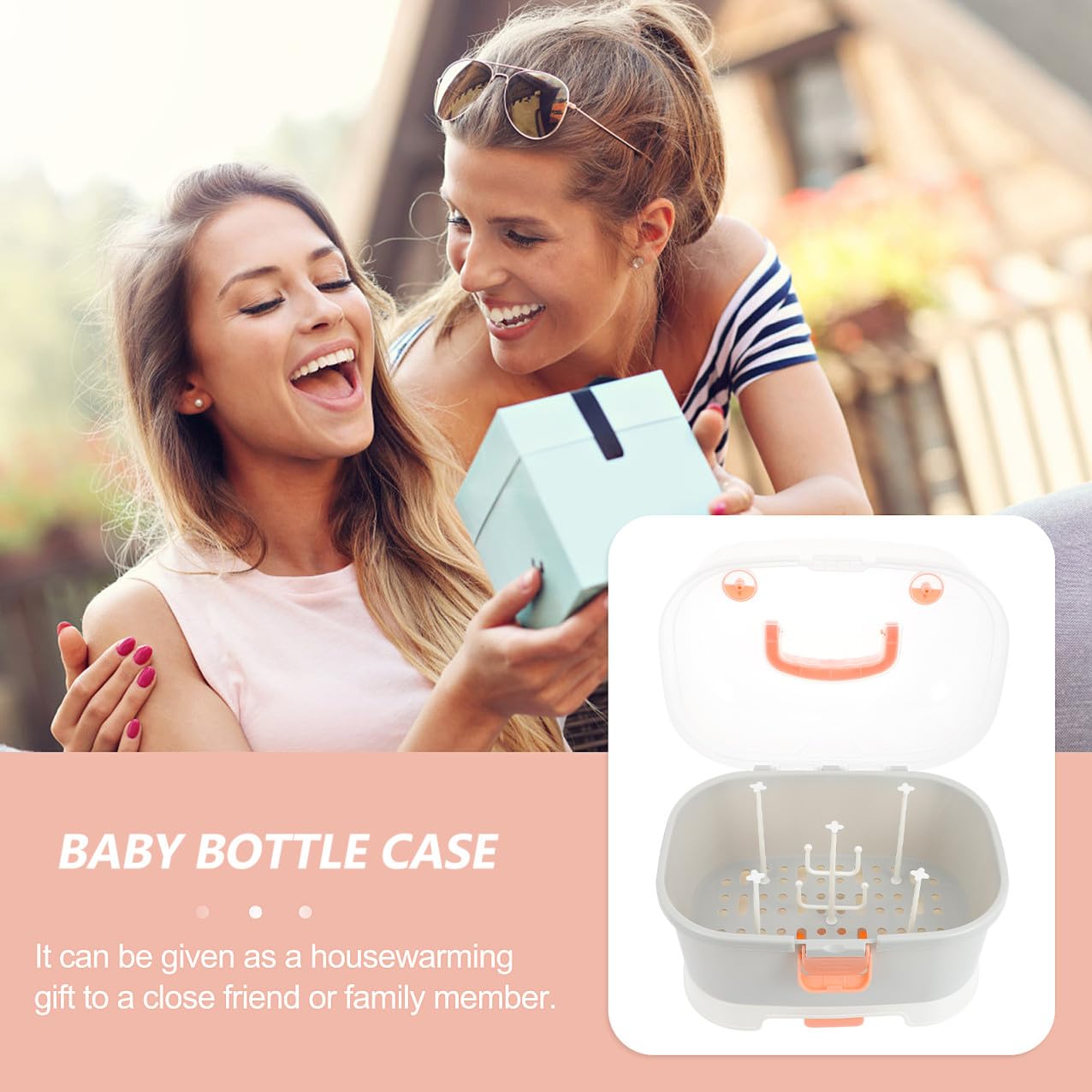 Tragbare Aufbewahrungsbox für Babyflaschen, Groß, Pp | Reisen und Outdoor, Verschleißfest, Große Kapazität, Geeignet für Küchenutensilien und Milchflaschen