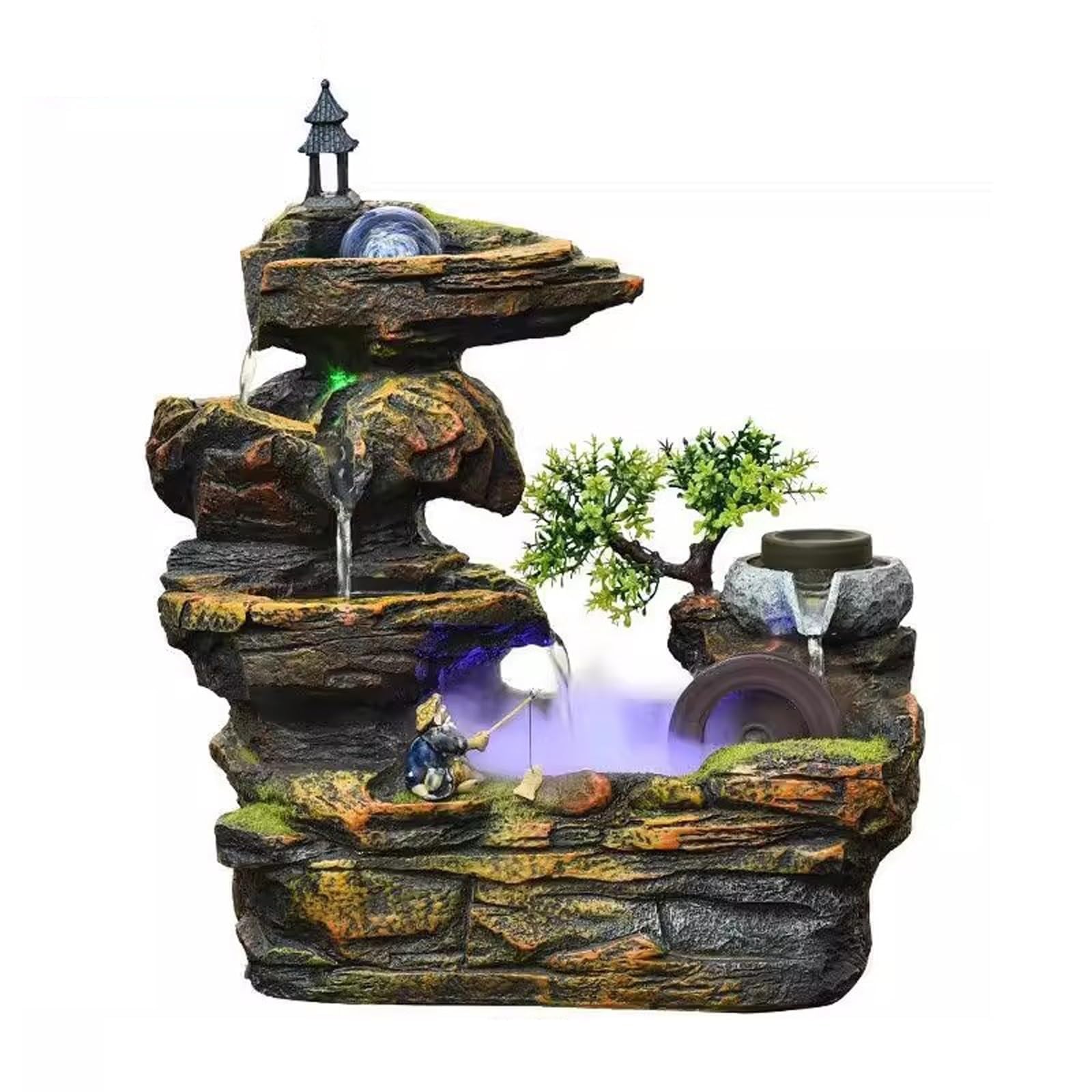 YYCSREY Tabletop Fountain Living Room, Landscape, Fountain Desktop Decoration, Gift Giving Decoration with Indoor(M)
