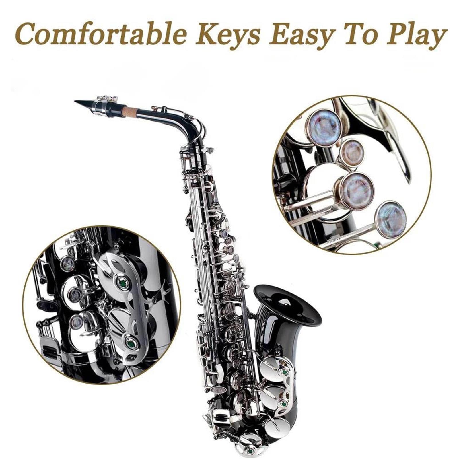 Saxofón Saxofón Alto Eb Niquelado Negro