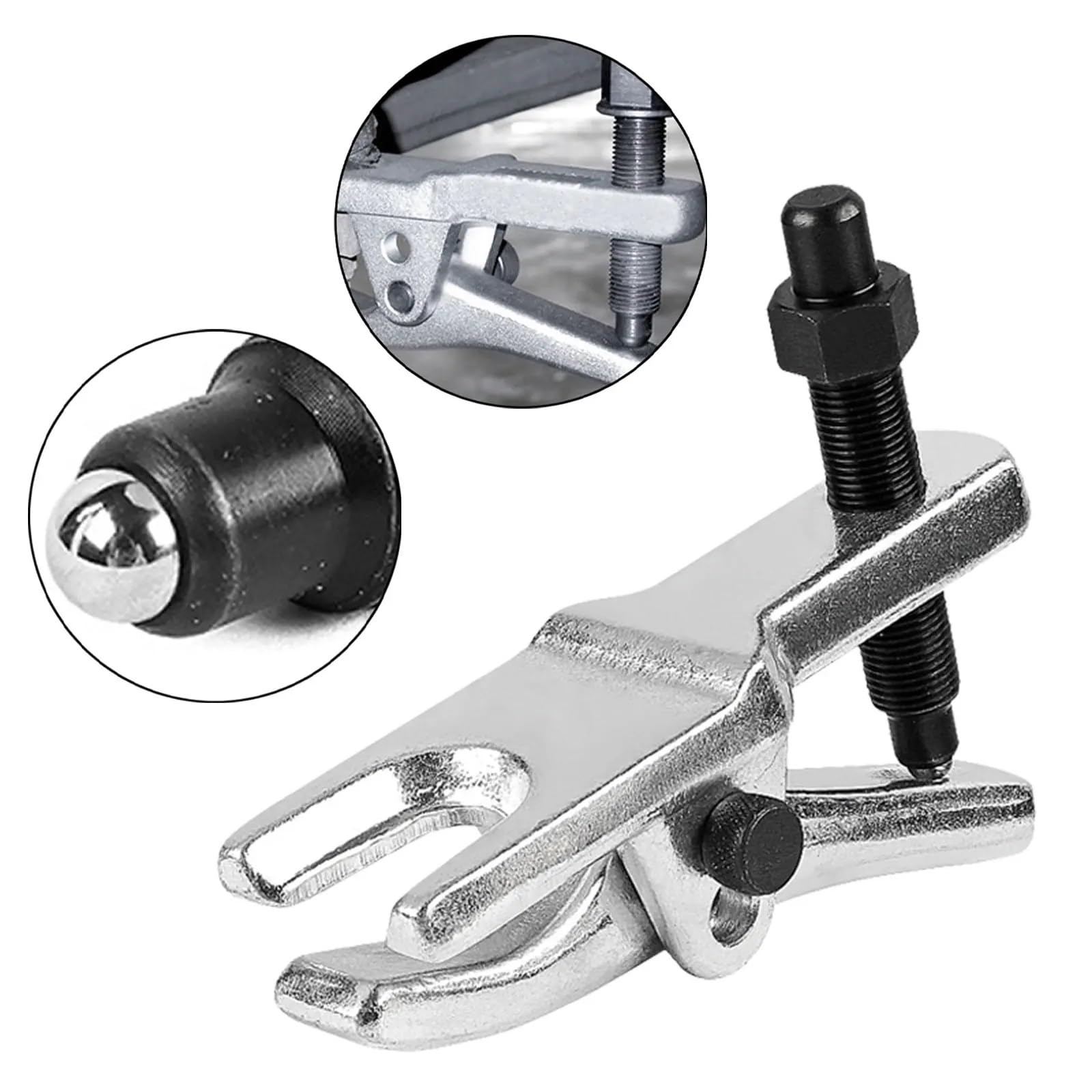 Sway Bar Przegub Kulowy Zestaw Regulowany ściągacz do rozdzielacza przegubów kulowych Ściągacz głowicy kulowej do przedniego koła Styl europejski Do przyczep Pojazd ciężarowy(B)