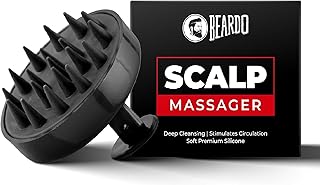 BEARDO Scalp Massager For Hair With Removable Handle | Soft Silicone Bristles For Dry Massage, Oil & Shampoo Hair Brush, Super Soft Bristles, Exfoliating | Scalp Massager For Men & Women