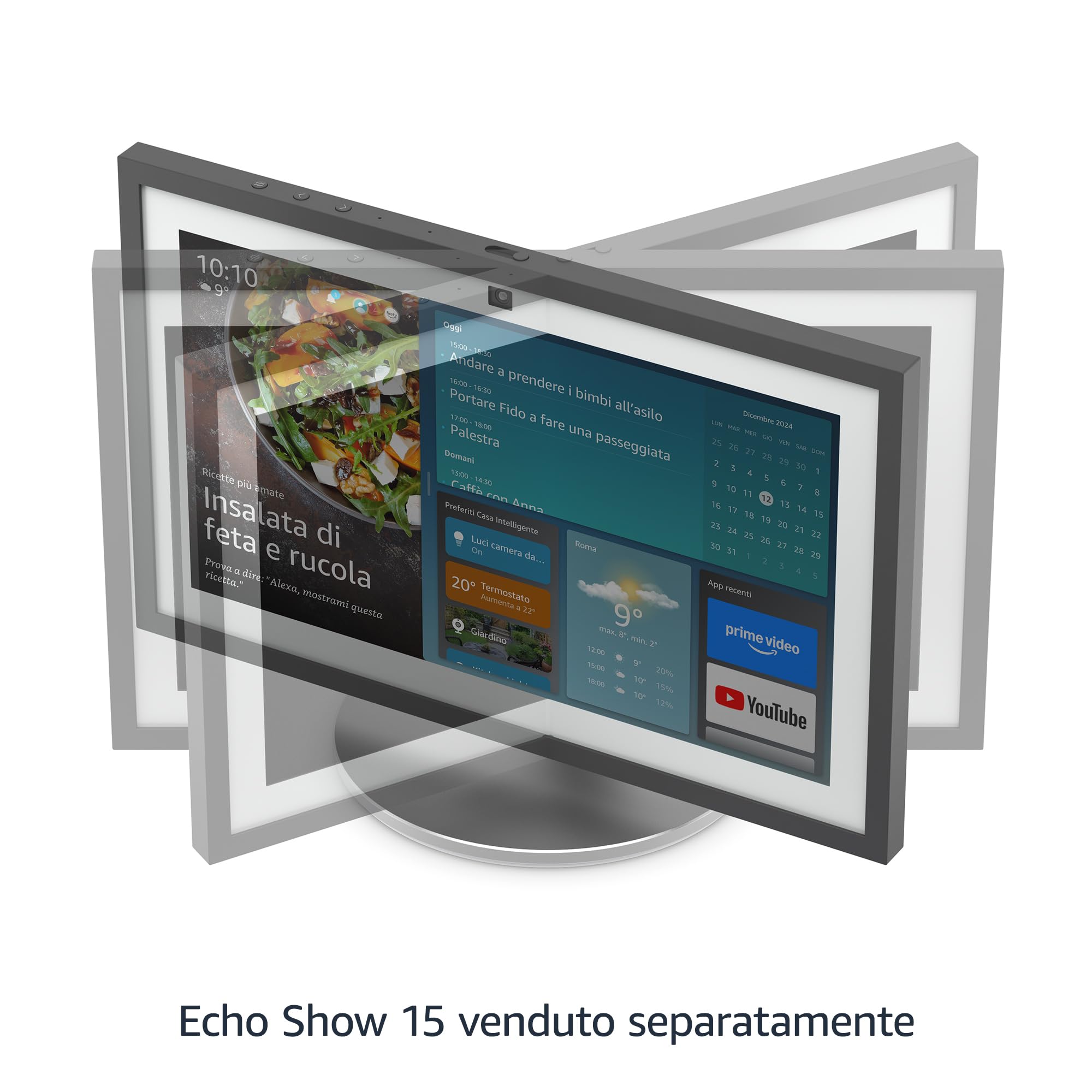 Supporto premium regolabile di Amazon | Per Amazon Echo Show 15 (venduto separatamente)