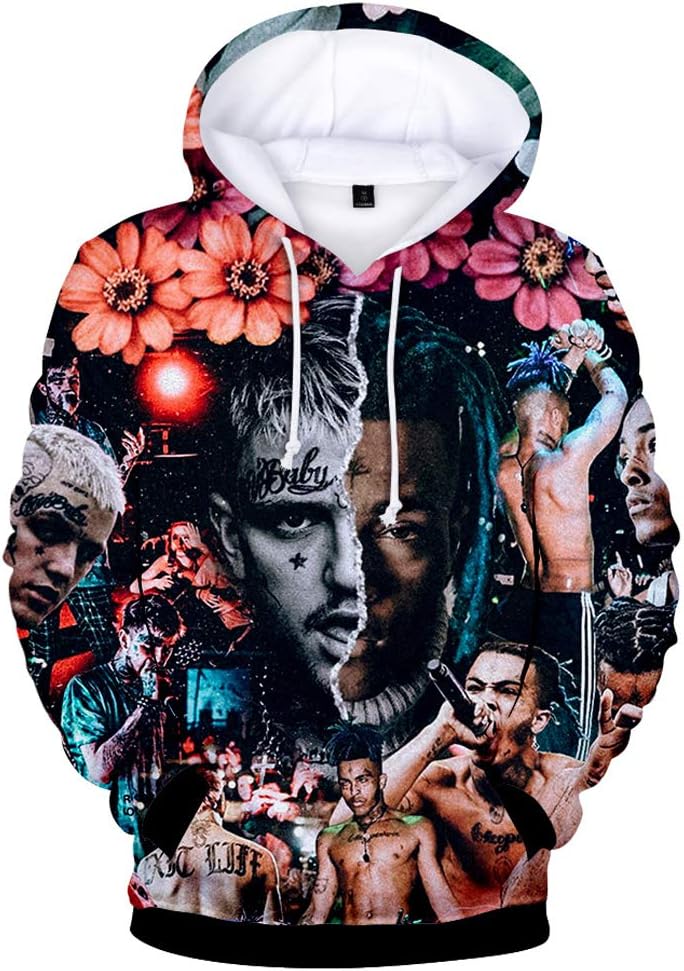 Rip Xxtentacion Hoodies for Men Women 3D Printed Pullover Hooded Sweatshirt