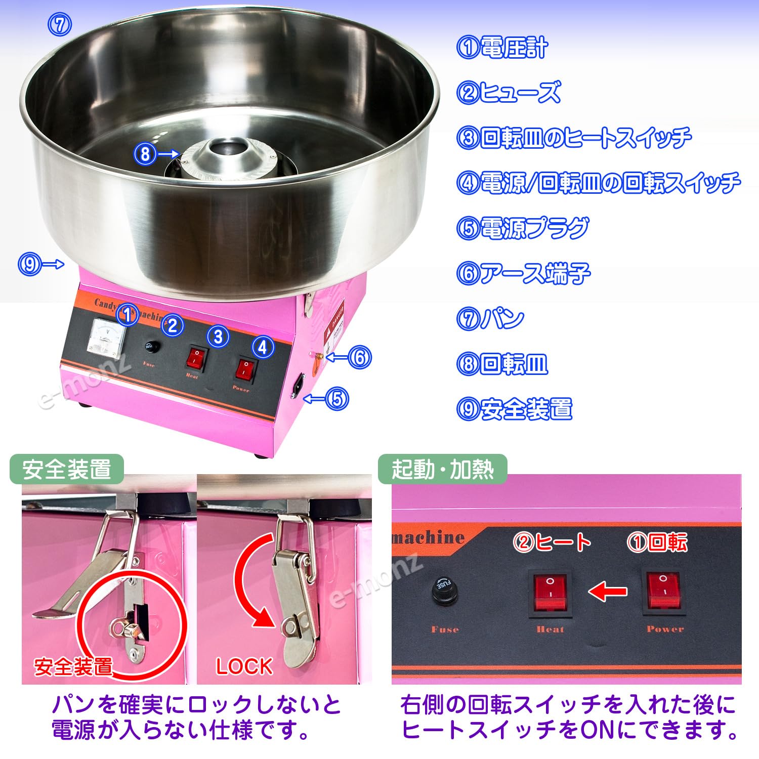 Amazon | eモンズ ［当社製品保証1年！インボイス対応！］ 業務用