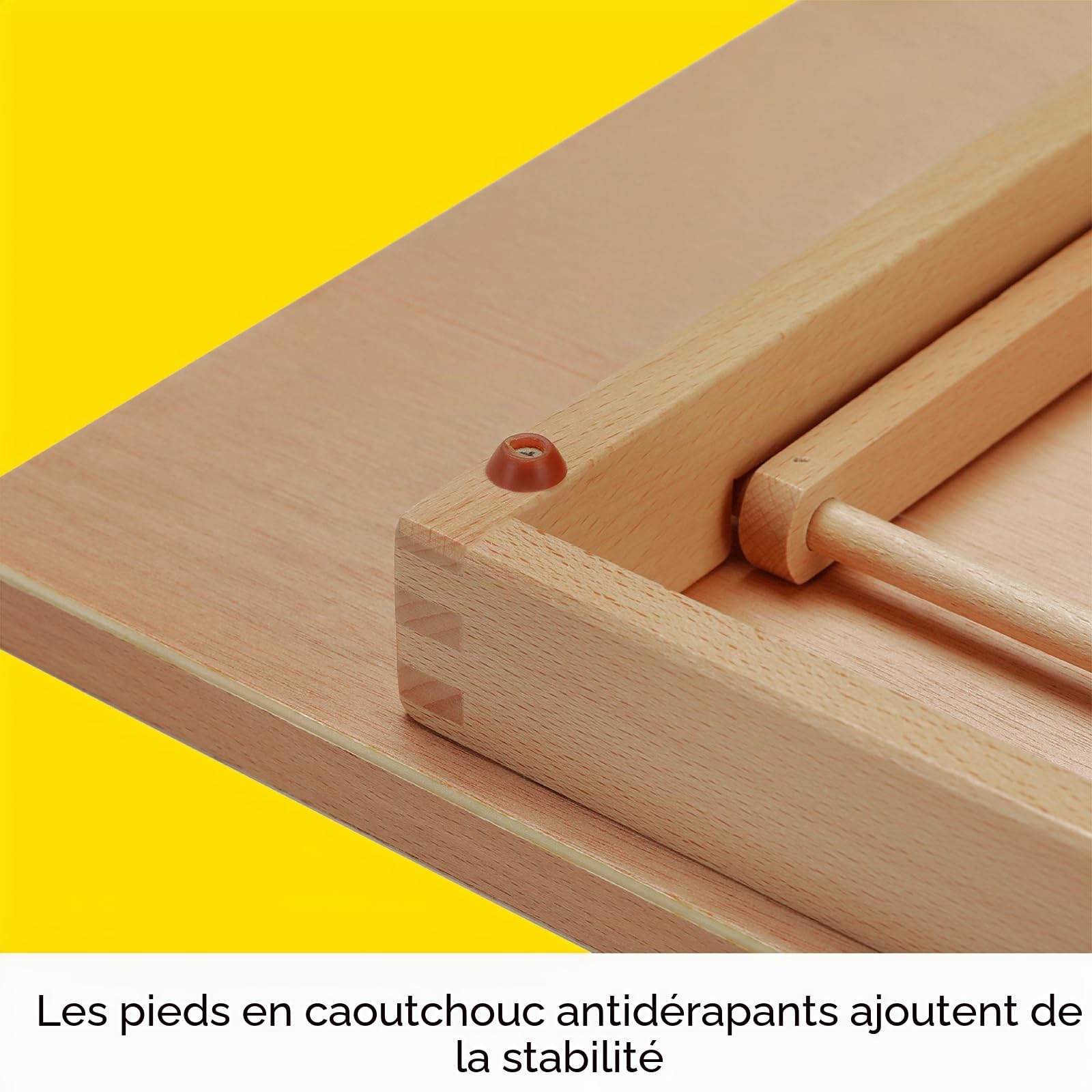 MEEDEN Chevalet de bureau extra grand : 50,8 cm x 76,2 cm Support de planche à dessin en bois de hêtre portable - Chevalet de dessin et de croquis réglable sur 5 positions