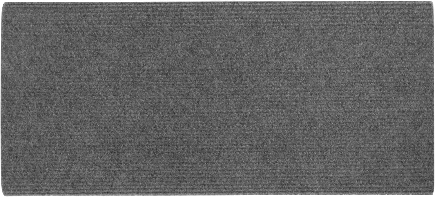 209 Polyester RV Step Rug for 20" Wide Entry Steps - 22" Long x 20" Wide, Includes Fastener Springs, Gray