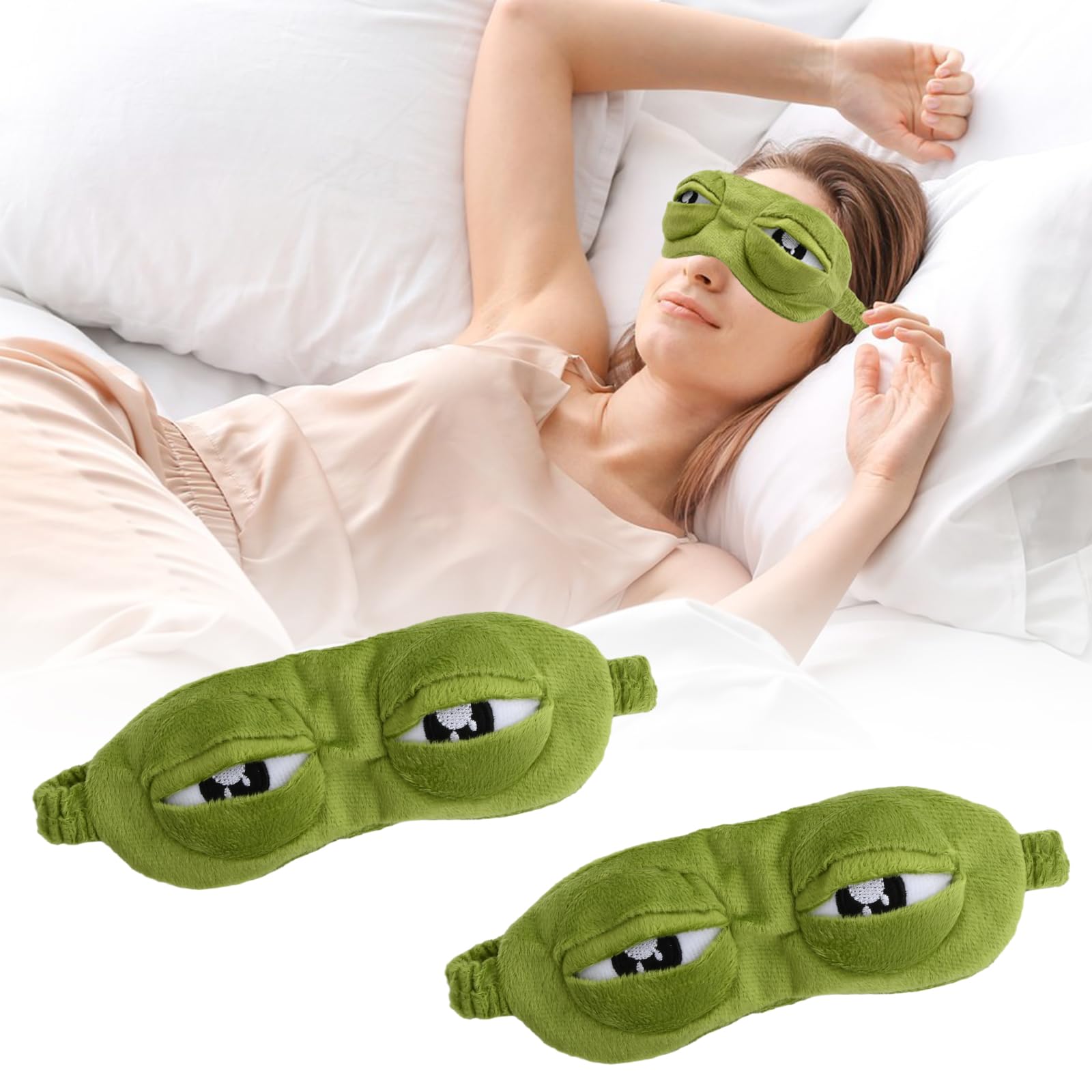 Mascherina per Dormire, 2 Maschere per Dormire 3d, Oscurante Al 100