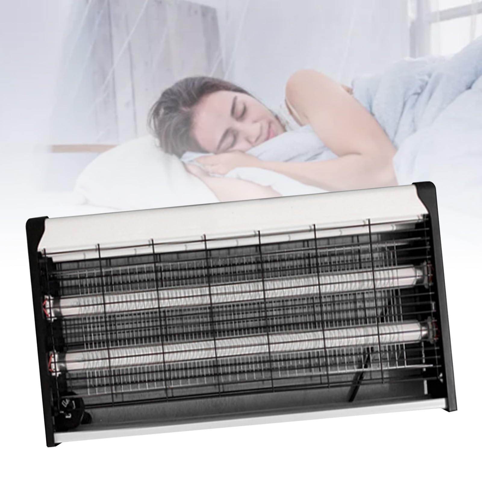 Fdit 20W Pułapka na Muchy, Elektryczna LED Montowana na ścianie do