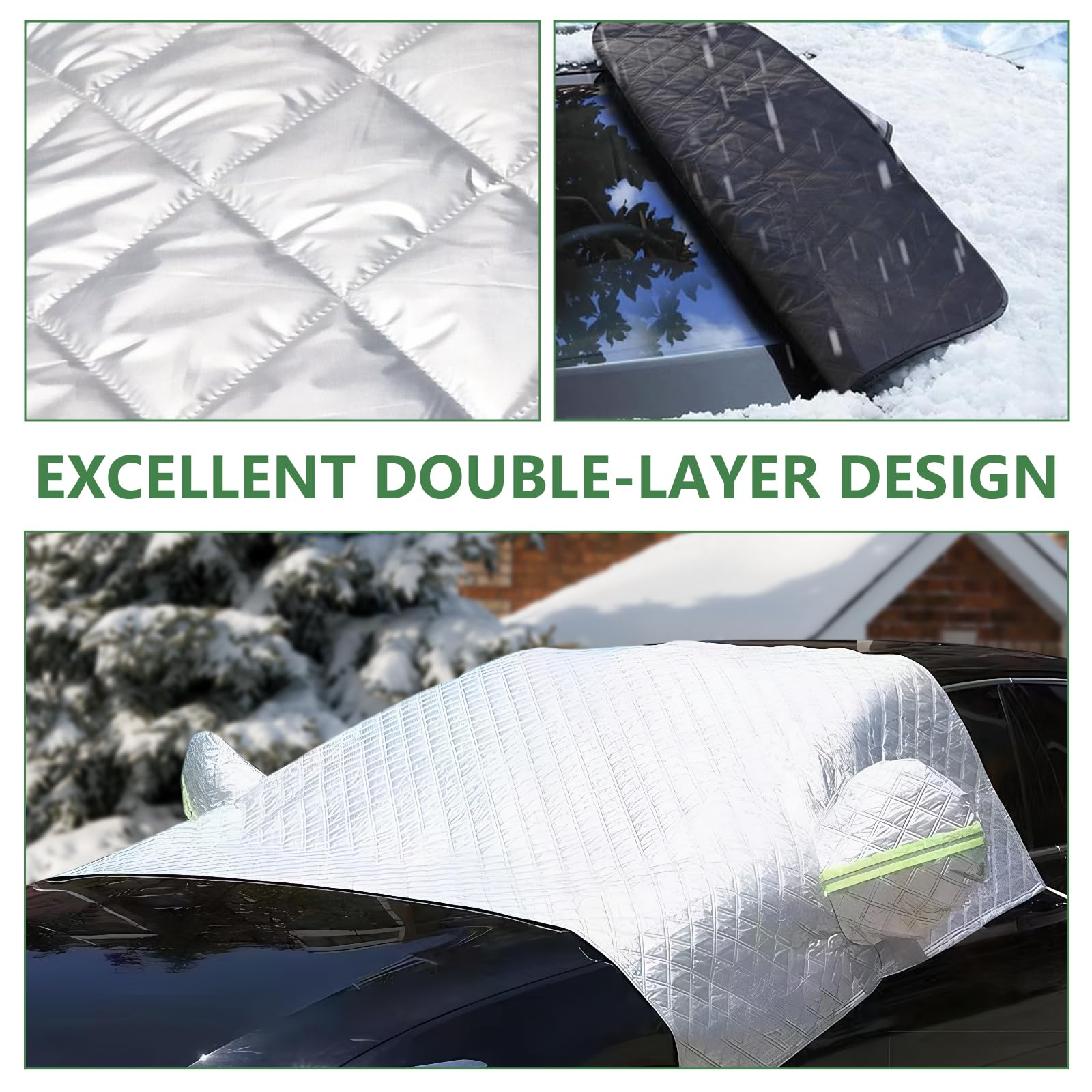 Copri Parabrezza Auto Universale 140x220cm Protezione Neve Ghiaccio Gelo Sole Stagioni Auto SUV
