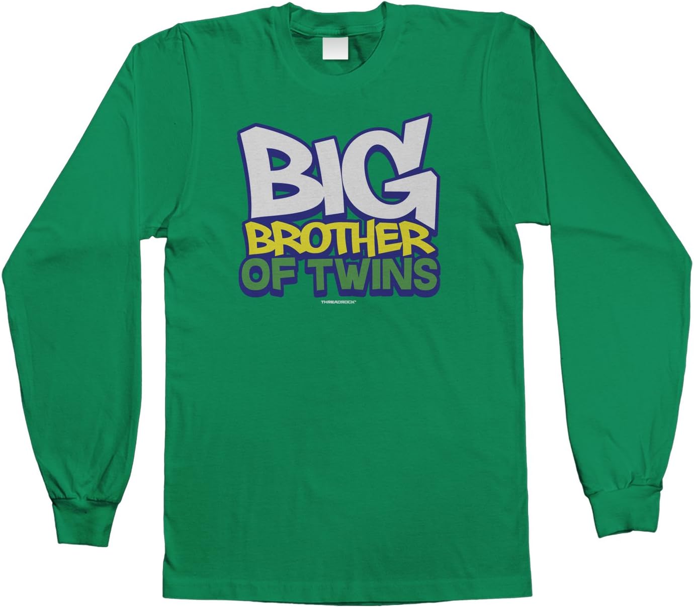 Threadrock Big Boys' Big Brother of Twins Youth Long Sleeve T-Shirt