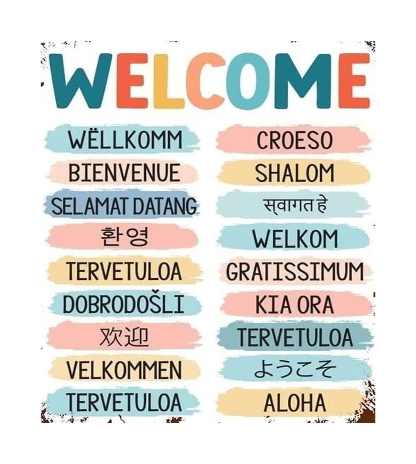 EKFBQBGW Diversity Welcome Wall-Art Multicultural Poster Inclusive Spaces Sign for Office School Lobby Community Belonging Equity Decor Unframed,12x18inch(30x45cm)