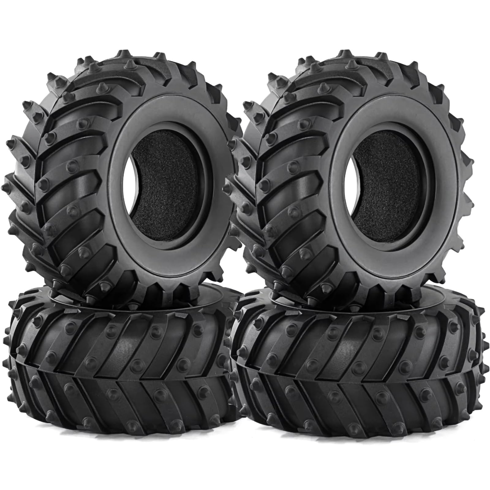 Per Axial Per SCX10 90046 AXI03007 D90 Per Traxxas Per TRX4 Per Redcat Gen8 1/10 RC Parti Automobili 2.2in Crawler Neve Pneumatici In Gomma 128 Millimetri Ricambi Modellini RC