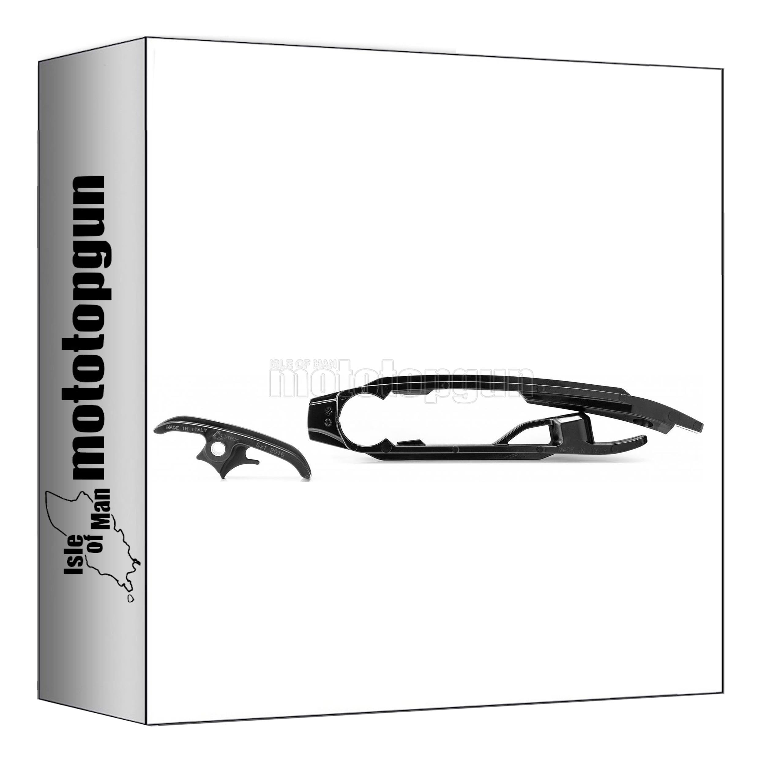 Guía de cadena negra Acerbis que asegura la transmisión de tu Husqvarna FC 250 3