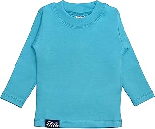 فانلة داخلية أساسية بأكمام طويلة ورقبة دائرية للجنسين من سكيلز