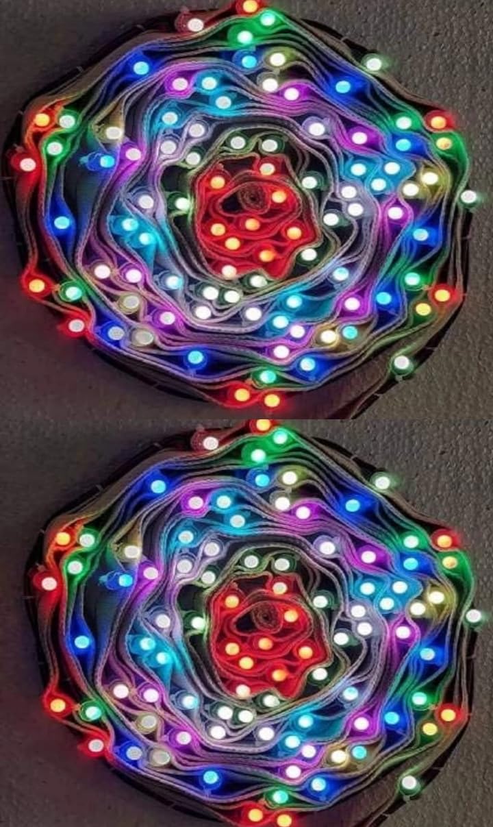 MK Arts Colourful LED Light Patta 100 LED Pixel Lights, Multicolor Colour (Pack of 2)-image-19