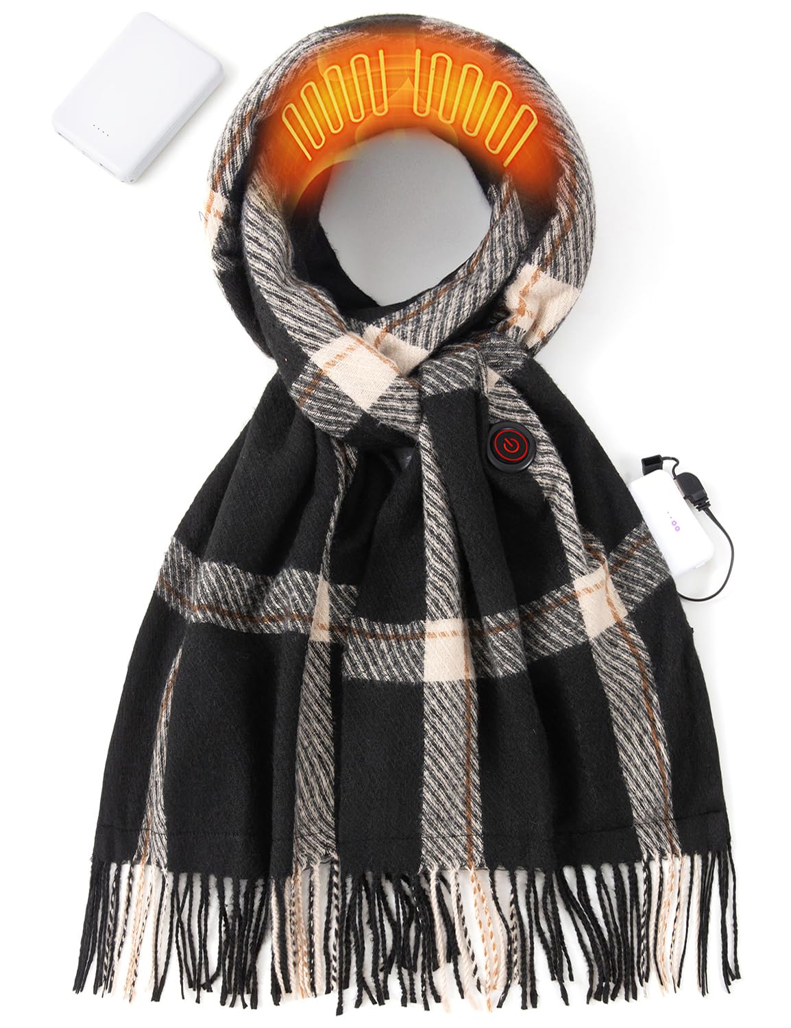 Heated Scarf for Women and Men 3 Levels Temperatures