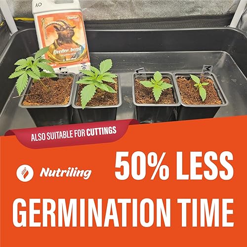 Miniatura 4 de Seeder Beast 3-0-0 Fertilizante líquido Revolucionario alimento para plantas de inicio de semillas para una mayor germinación y crecimiento con alto