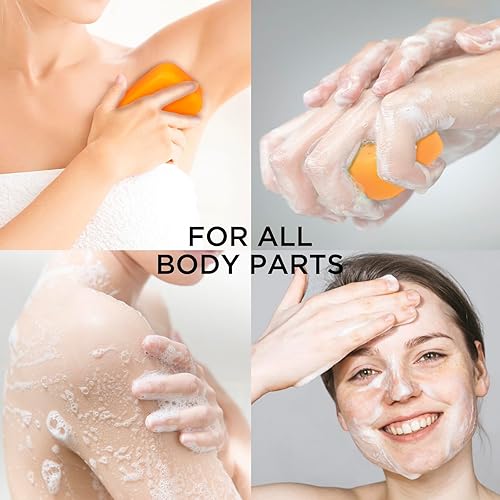 Miniatura 6 de RONKIE Jabón de ácido kójico reduce la oscuridad para cara y cuerpo para pecho, axilas, muslos internos, cara del área del bikini, codos - 3 barras