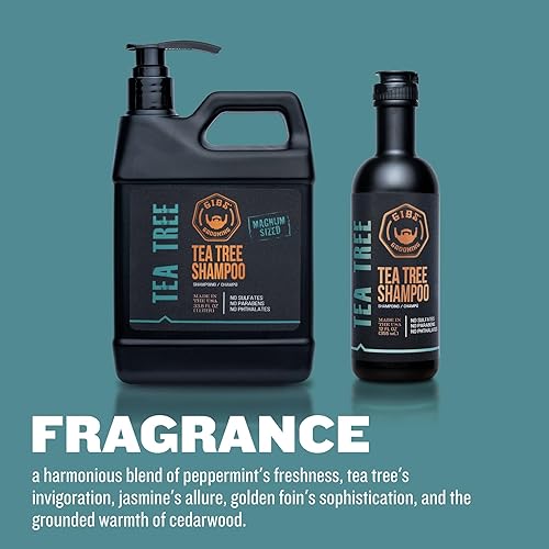 Miniatura 9 de GIBS Champú de árbol de té para aseo personal, 33.8 onzas líquidas