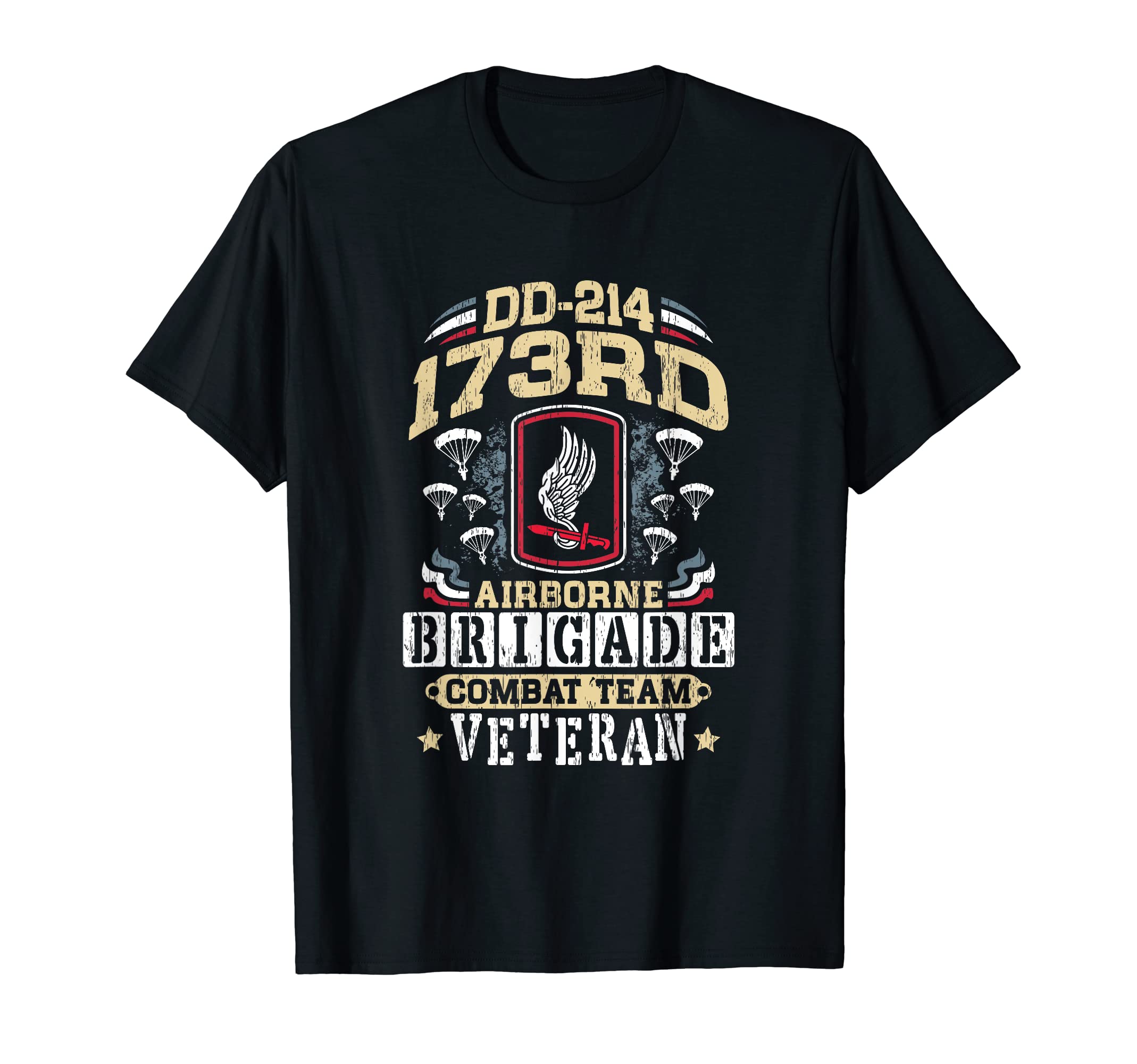 173rd Airborne Brigade Combat Team DD-214 Veteran T-Shirt