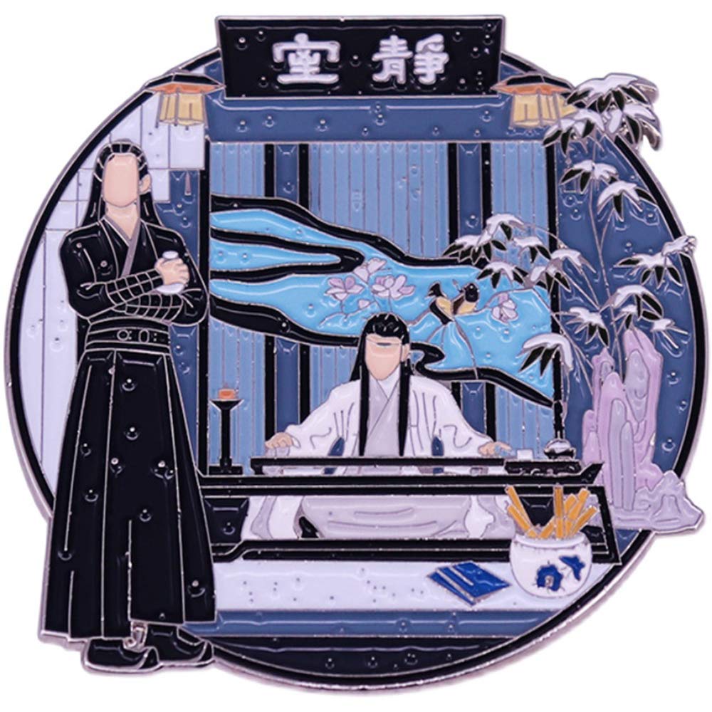 MDZS Wei Wuxian, CQL LAN Wang Ji Brooch,Untamed Enamel Pin