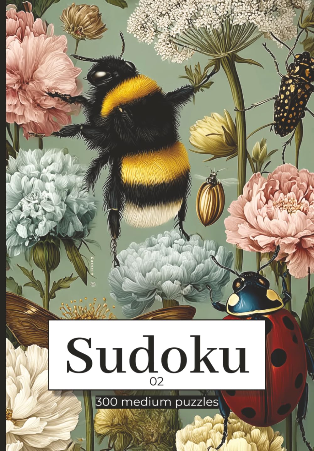 Sudoku Medium: 300-02 Puzzles Brain Training for Intermediate Players (sudoku medium 300 - complete collection series - perfect gift for puzzle junkie and seniors)