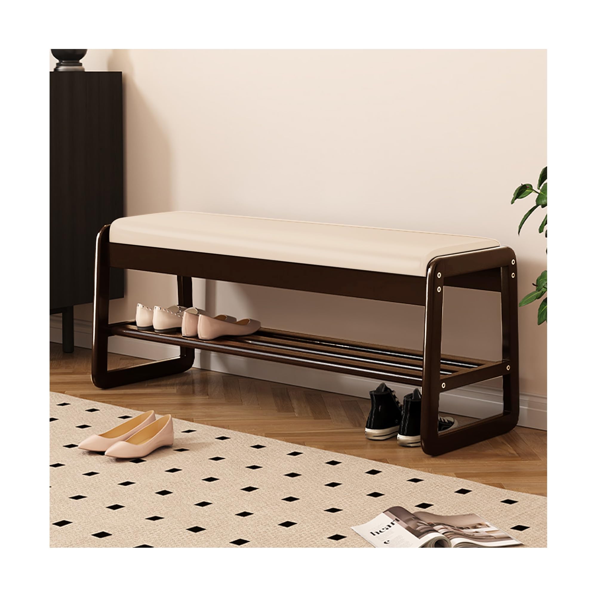 Étagère de rangement pour chaussures en bois pour sublimer votre chambre