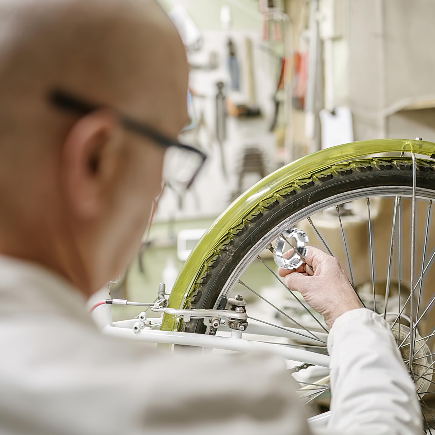 Fahrrad Speichenschlüssel 6-in-1 – Aus Edelstahl, Für Speichennippel Größen 10-15, Werkzeug Zum Zentrieren