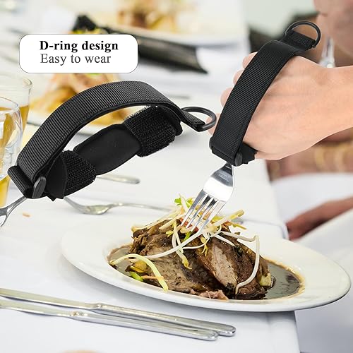 Miniatura 7 de Beautyflier Tenedor de cuchara universal para sostener cubiertos bolígrafos cepillos de dientes para personas mayores o personas con agarre débil