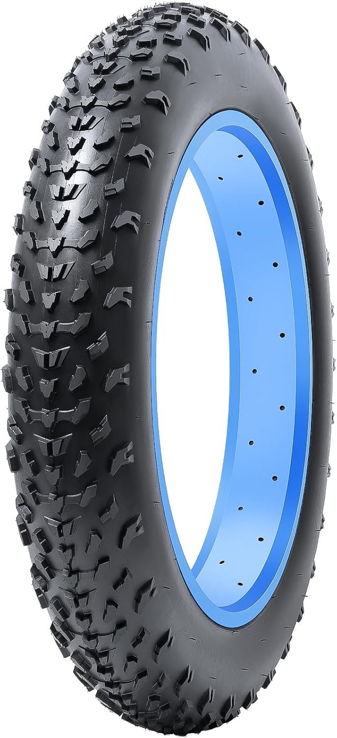 YUNSCM 20" Fat E-Bike Tire 20" x 4.0" Compatible with Electric Bike 20x4.0 20X4 Fat Bicycle Tire (Y-1323)