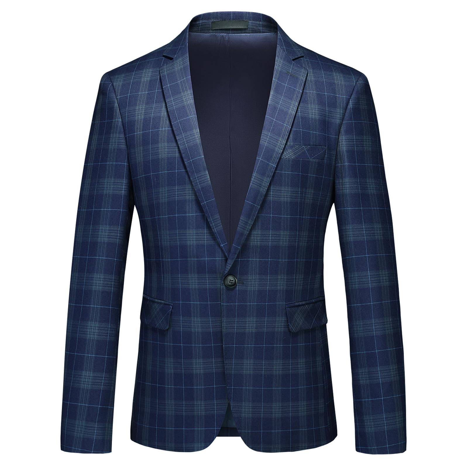 Plaid Checkered Blazer
