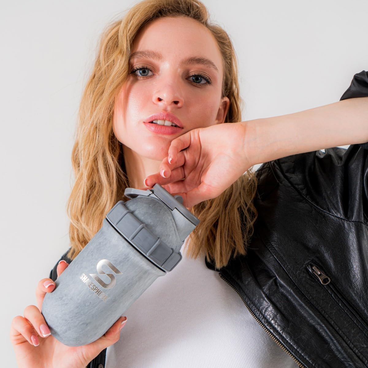 SHAKESPHERE Shaker à protéines isolé en acier inoxydable de 680 g