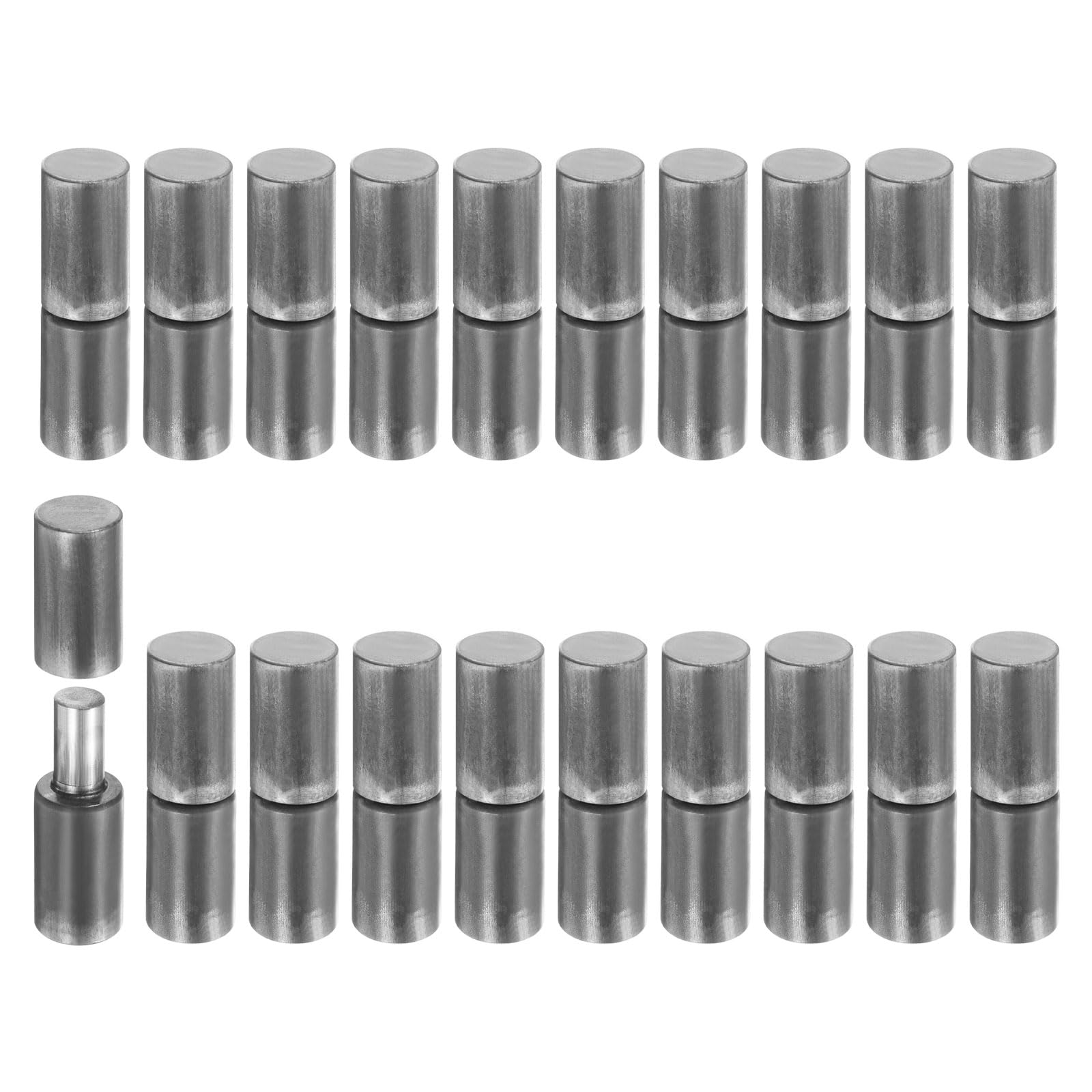 QUARKZMAN 20 Stück Anschweißscharnier Schweißbare Fass Scharniere 17,5x65mm