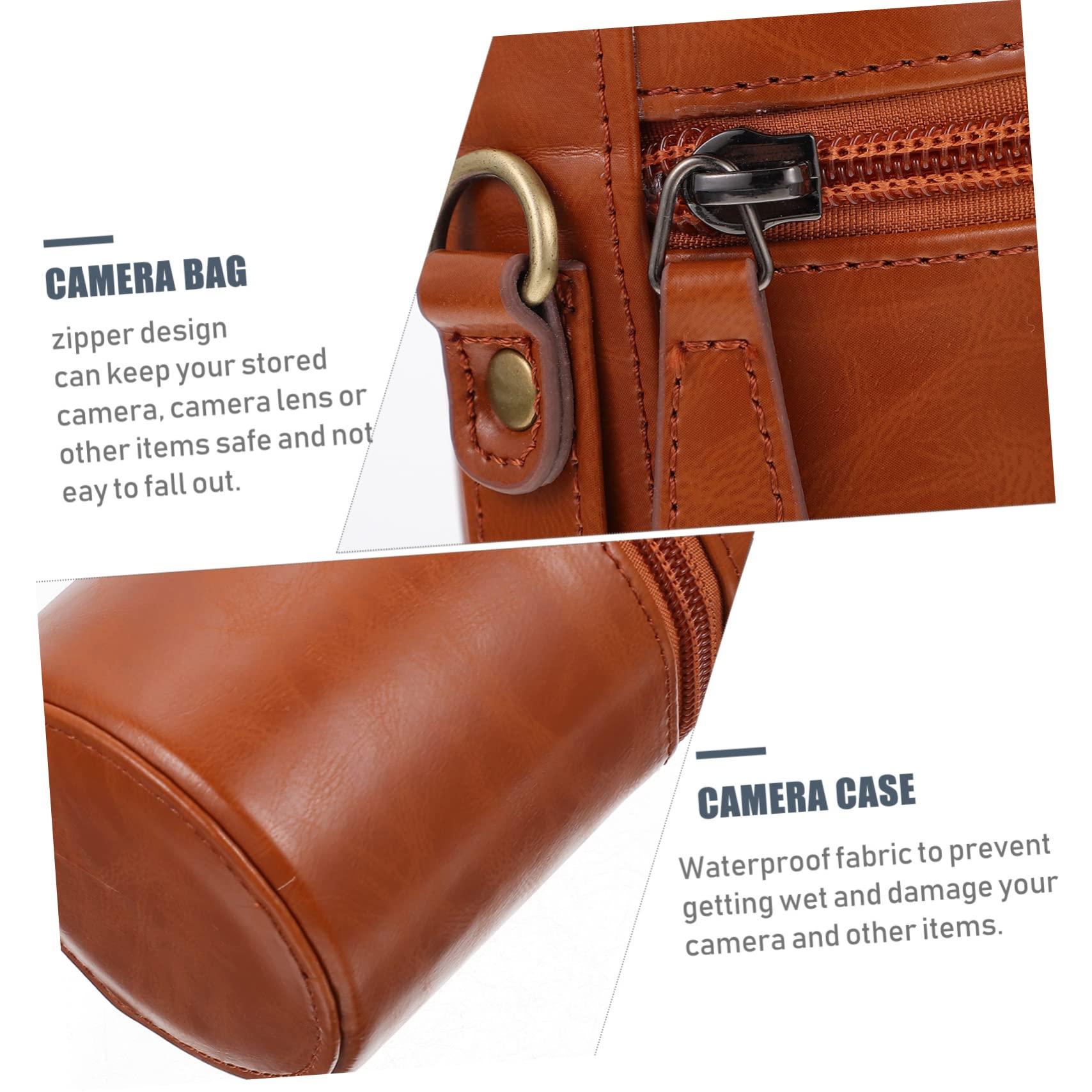 SHERCHPRY 3piezas Bolsa De Lente De Cámara Estuche De Transporte Práctico y Duradero para Lentes De Cámaras Digitales Compatible DSLR