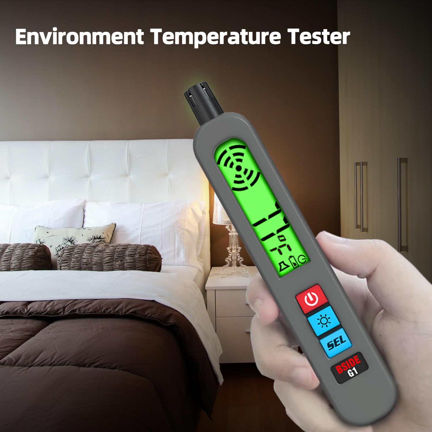BSIDE Detector de Gas Recargable Detector de Fugas de Gas Natural con Gran LCD Alarma Visual & Zumbador & Vibración Bolígrafo Detector Multigas Portátil para Metano Propano Cocina Casa Autocaravana