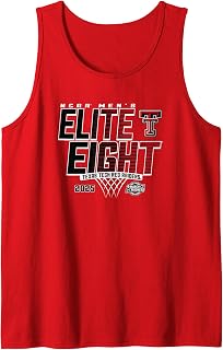 Texas Tech Red Raiders Elite 8 2025 Men's Basketball Fade Tank Top