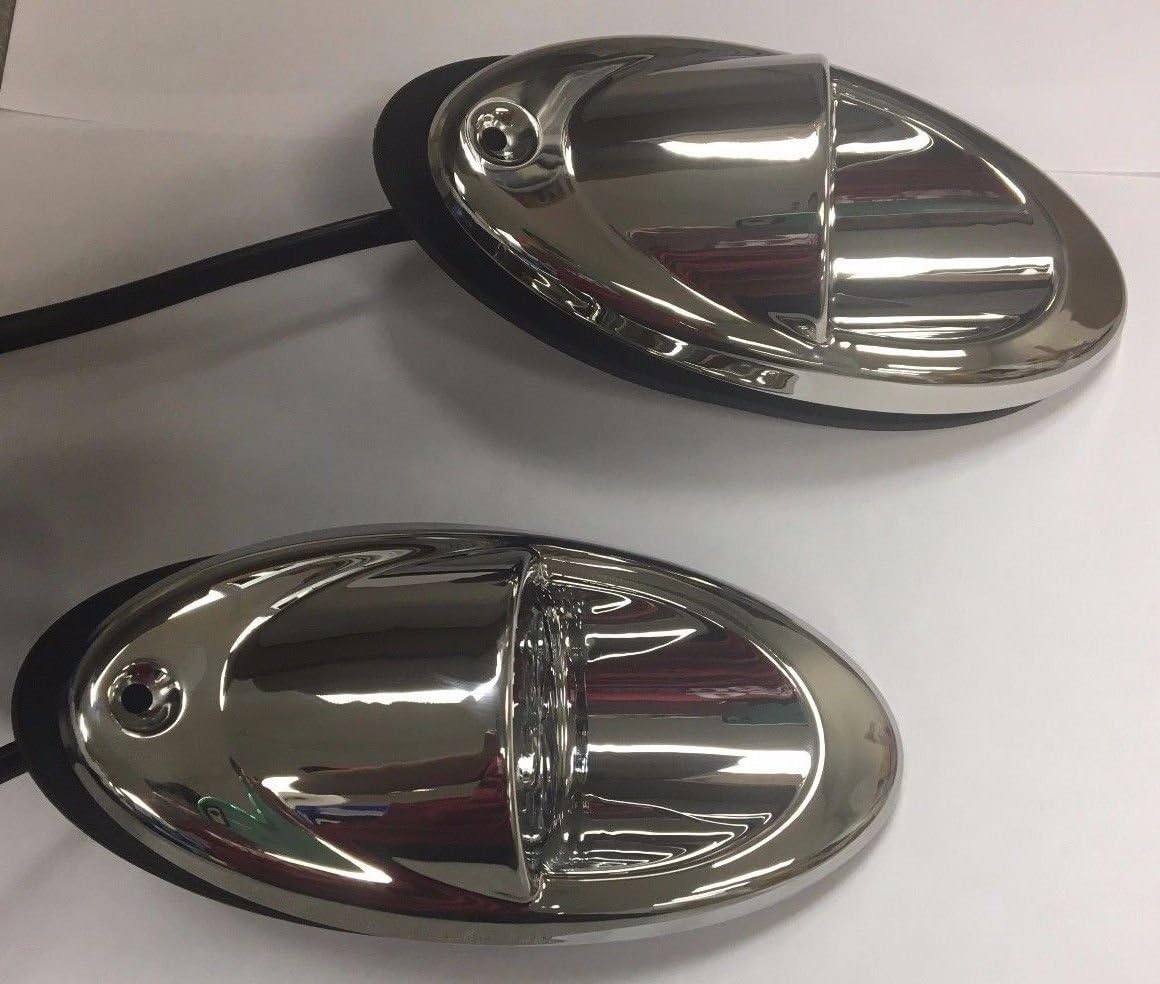 Automotive 1 PAIR Marine Boat LED Recessed Mount High Output Docking