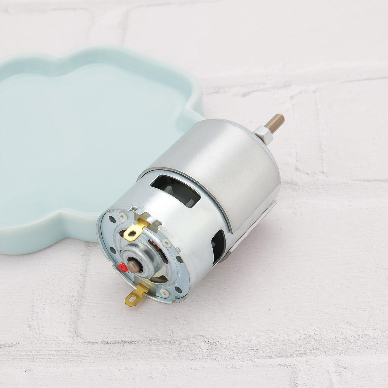 755 Bürstenmotor 755 Gleichstrommotor DC 21 V Bürstenmotor Motor mit Großem Drehmoment Und Langer Welle für 21 V Trimmer-Grasschneidermotor